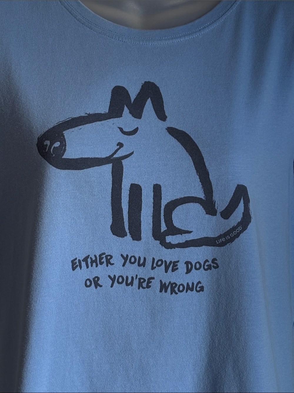 Life Is Good cotton tee shirt * sz med * Love Dogs - Picture 2 of 8